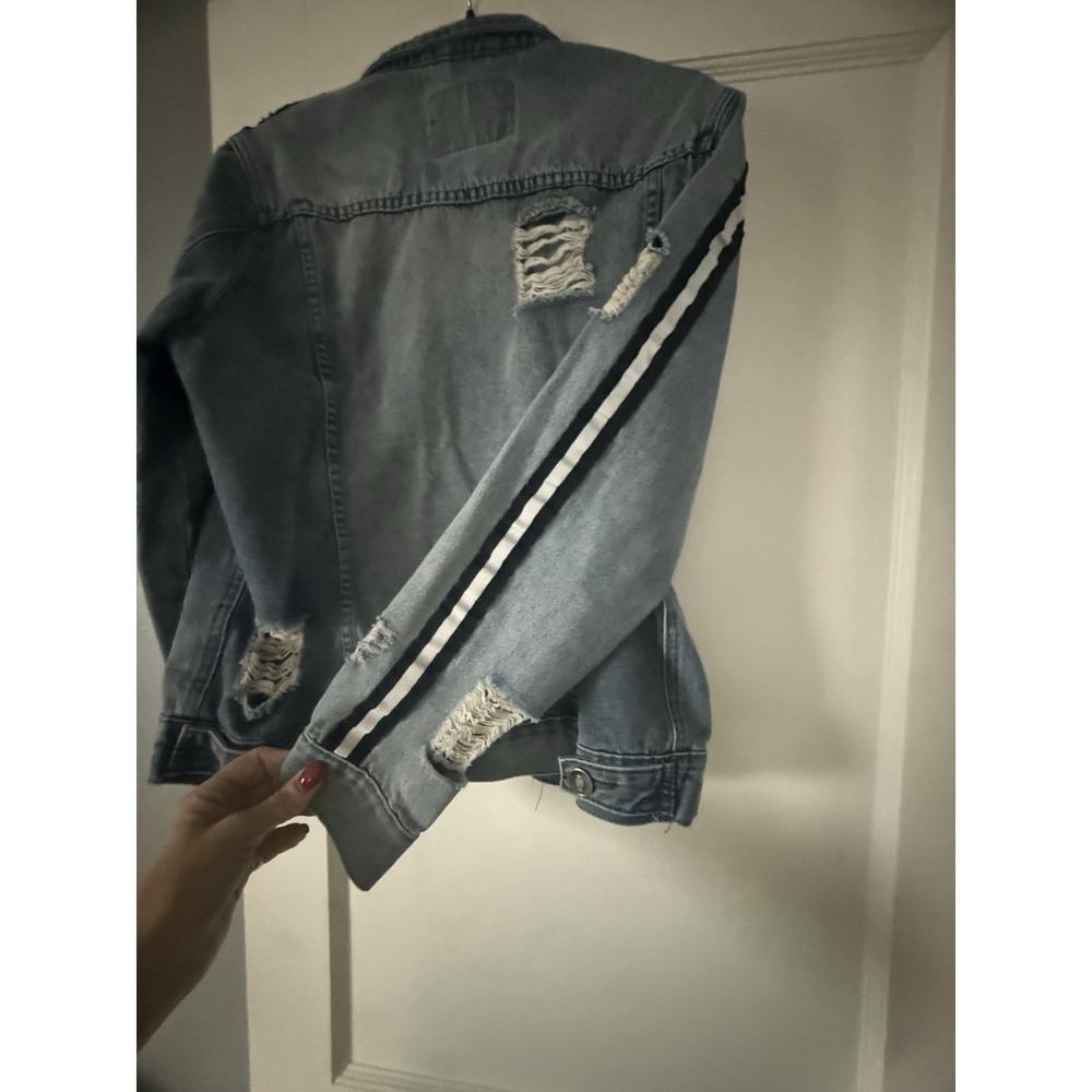 carbon mens jean jacket sz small - Picture 5 of 5